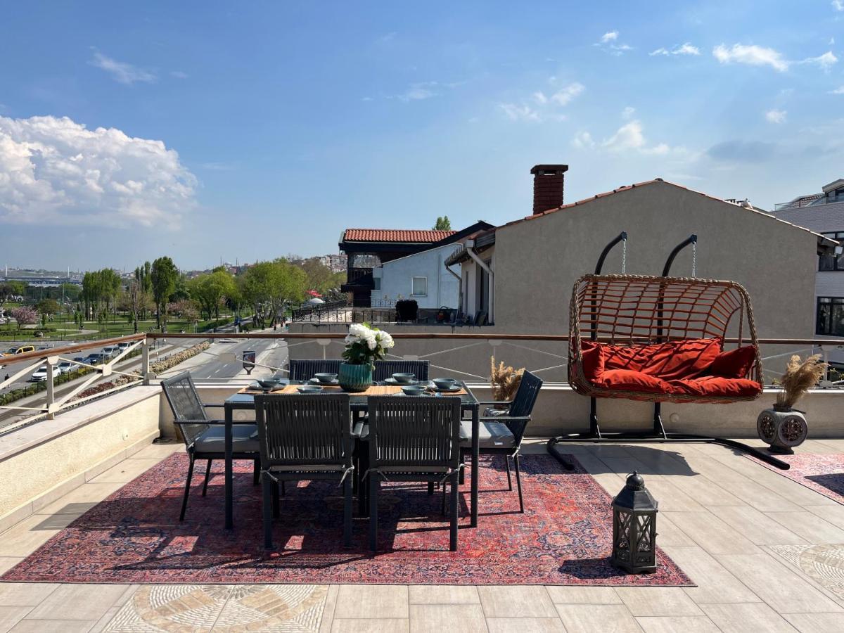 Apartament Waterfront By The Tram - Terrace With Dome & Golden Horn View In Fatih